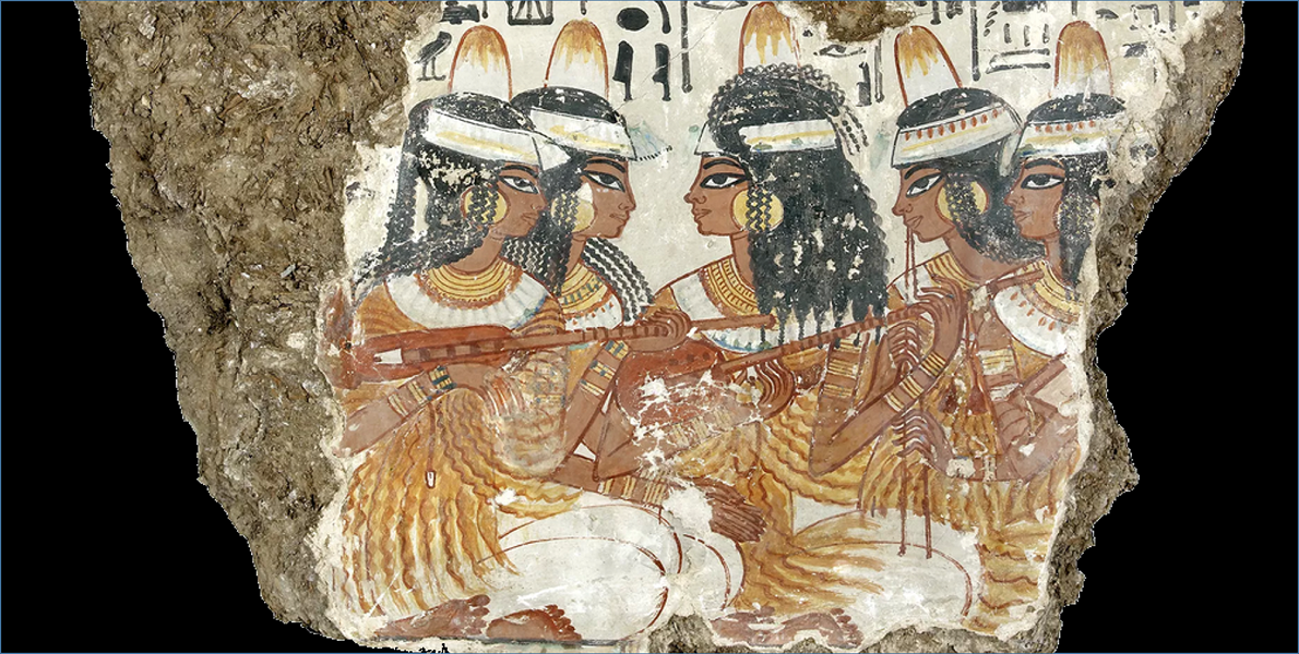 SIU Ancient Practices Egyptian musicians