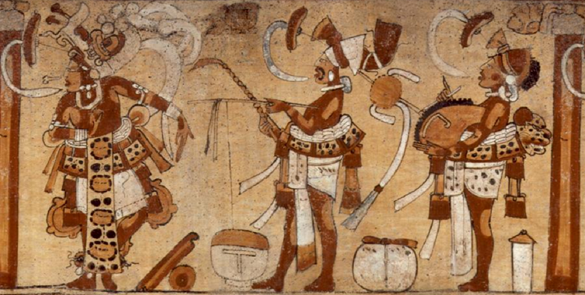 SIU Ancient Practices Mayan musicians