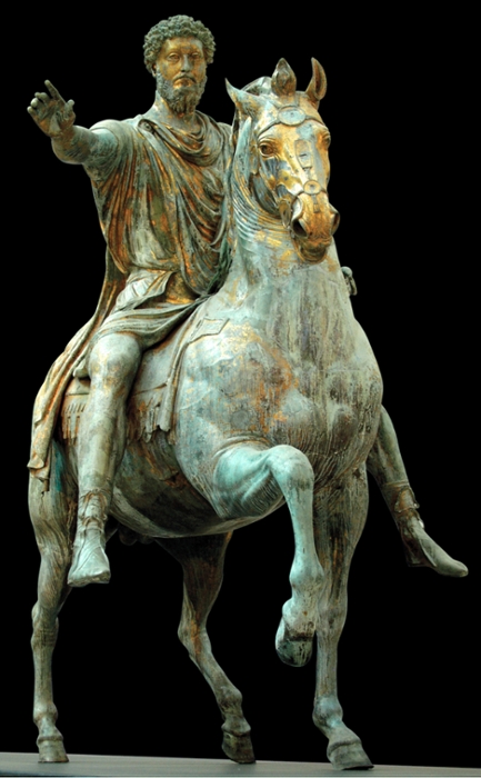SIU Ancient Practices - Roman equestrian statue of the emperor Marcus Aurelius