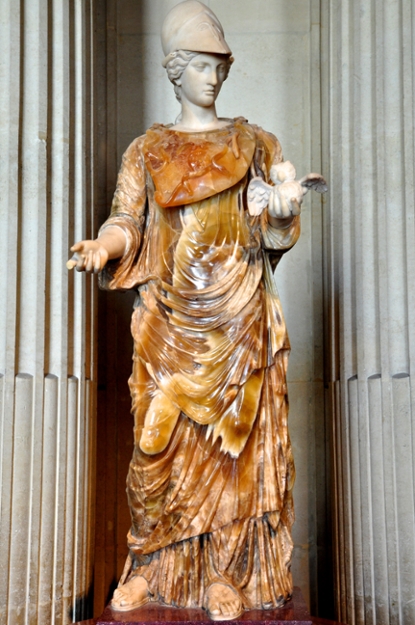 SIU Ancient Practices - Roman statue of Athena, in agate